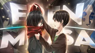 Eren & Mikasa - Here With Me [Edit/AMV]