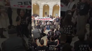 Jewish anti-Zionist groups enter US Congress complex to demand Israel end its war on Gaza