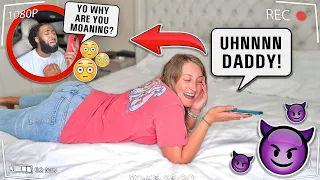 CALLING MY BOYFRIEND PHONE WHILE MOANING PRANK! *HE FREAKED OUT*