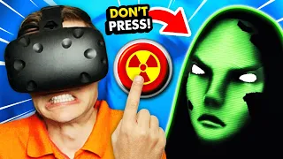 DON'T PRESS THE BUTTON Or Get Abducted By ALIENS (Please, Don't Touch Anything 3D VR Gameplay)