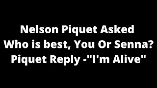 Nelson Piquet "I'm Alive" #shorts