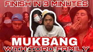 3 MINUTES MUKBANG CHALLENGE WITH TORO FAMILY