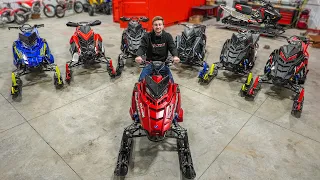 Unboxing 6 Brand New Snowmobiles!!