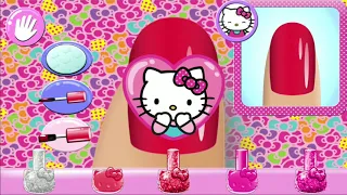 Games For Girls | Hello Kitty Nail Art Design Salon Android Gameplay | (Budge Studios Games)