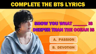 FINISH THE LYRICS [ BTS VERSION ] | 가사 마무리 [방탄소년단 버전] | #bts #quiz #kpop #방탄소년단