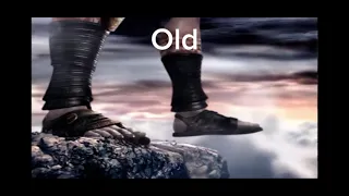 Kratos falling meme old vs new