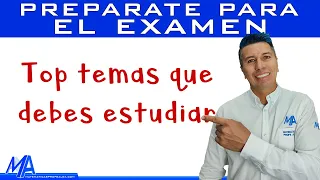 Top de temas que debes estudiar para el examen de admisión