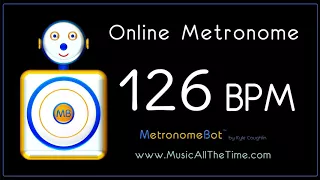 Online Metronome at 126 BPM MetronomeBot