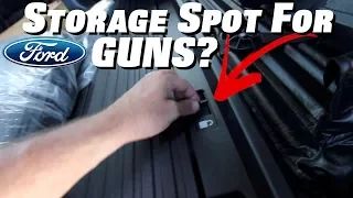 Here's a Hidden Spot for your Gun / Rifles in Ford F150 & F250 for 2018 Trucks