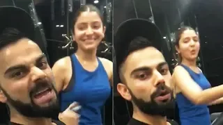 Virat Kohli Workout With Anushka Sharma In Mumbai House - Video