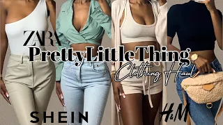 HUGE TRY ON HAUL *30+ items* PRETTY LITTLE THING, ZARA, H&M, SHEIN