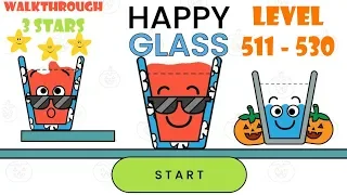 Happy Glass Level 511 to 530 Walkthrough 3 Stars