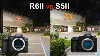 Canon R6 Mark II vs Lumix S5 Mark II Low Light Video Test | Ultimate Comparison