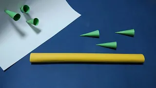 Трубка с дротиками из бумаги (духовая трубка). Paper dart tube (wind pipe)