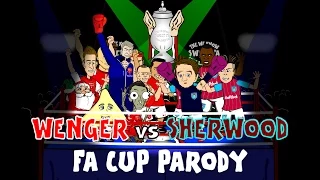 ☕️FA CUP FINAL 2015☕️ Wenger vs Sherwood Rap Battle (PARODY football cartoon)