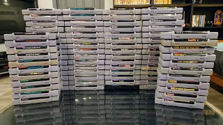My Super Nintendo Game Collection (100+ SNES Games!)