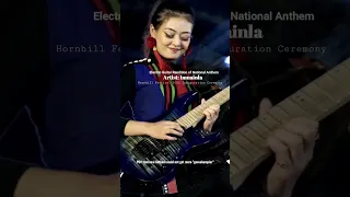 Electric Guitar Rendition of National Anthem at the Hornbill Festival '22, Nagaland | Imnainla Jamid