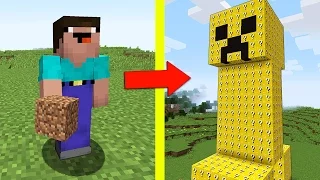 НУБ ПРОТИВ КРИПЕР ИЗ ЛАКИ БЛОКОВ В МАЙНКРАФТ ! ТРОЛЛИНГ НУБА  В MINECRAFT ! Мультик