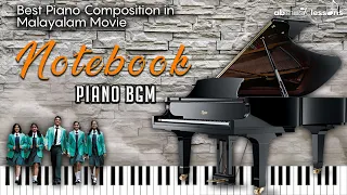 Notebook Piano BGM Tutorial | Malayalam Movie Notebook Piano BGM |  Free Piano Score Sheet