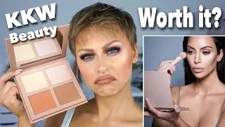 WORTH IT?? KKW Beauty Powder Contour + Highlight Kit Review | Alexandra Anele