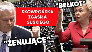 Suski kpił z Koalicji. Błyskawiczna riposta Skowrońskiej: Duby smalone bredzi