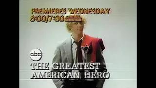 THE GREATEST AMERICAN HERO ABC SPECIALTY PROMO MARCH 1981