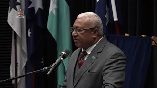 Fijian Prime Minister delivers keynote address at the Australian Defence College