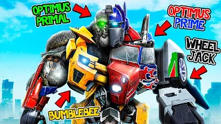 Mixing EVERY TRANSFORMERS Robot In ONE In GTA 5