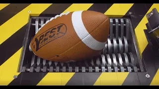 WHAT HAPPENS IF YOU DROP AMERICAN FOOTBALL BALL INTO THE SHREDDING MACHINE?