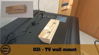 Super easy DIY TV wall mount