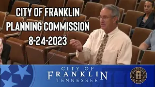 City of Franklin, Planning Commission 8-24-2023