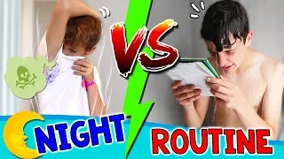 ¡¡NIGHT ROUTINE de MATEO vs RUTINA de NOCHE de HUGO!! 🌛 ¿Cuál es la Crazy ROUTINE más LOCA?