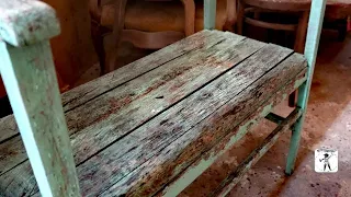 restoration of the old grandmother's bench (steam bending of wood)