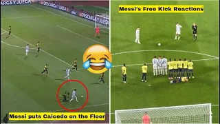 😱36 Years Old Messi Makes 120 Million Player Kiss the Floor! Reactions from Messi's Free Kick.