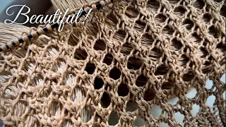 Красивейшая сеточка спицами! 🔥 Такую вы еще не вязали! Super easy summer knitting pattern