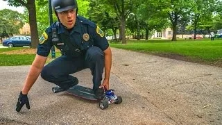 World's First Skateboard Cop