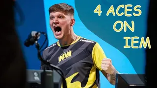 s1mple делает мировой рекорд 4 ЭЙСа за один S-Tier турнире | Все 4 эйса IEM Cologne 2021