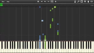 UNDERTALE - Snowdin Town - Piano tutorial (Synthesia)