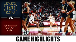 Notre Dame vs. Virginia Tech Women's Basketball Highlights (2022-23)