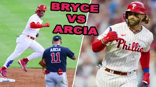 BRYCE HARPER OWNS Arcia In Playoff Trash Talk