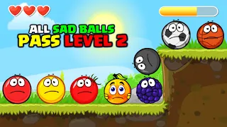 RED BALL 4: RED GOLD TOMATO BLACK BASKETBALL SOCCERBALL BIRBERRY COVER ORANGE SAD BALLS PASS LEVEL 2