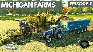 WE MADE HOW MUCH?! HARVEST PT2 | FS22 Let's Play | Michigan Farms | Farming Simulator 22 | Episode 7