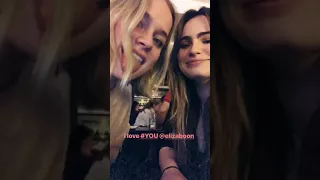 Elizabeth Lail @ Kathryn Gallagher Instagram stories, 18/04/2018