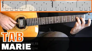 Johnny Hallyday - Marie Tablature guitare
