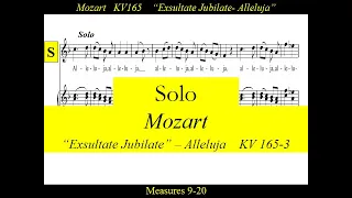 Mozart - KV165- 3 Exsultate Jubilate - Alleluja - Solo