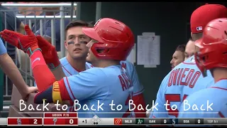 Cardinals Hit Back to Back to Back to Back Home Runs🔥🔥🔥🔥 vs Phillies