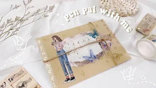 🦋 pen pal with me #14 // vintage butterfly theme ft. hitpaw