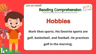 GRADE 4-5 Reading Comprehension Practice I HOBBIES I  Let Us Read! I with Teacher Jake