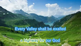 Every valley shall be exalted- Advent Hymn- Instrumental Cover - with Karaoke lyrics