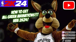 NBA 2K24 SECRET GREEN ANIMATIONS! ALL GREEN ANIMATIONS! Glitch! All Animations in 10 Minutes!